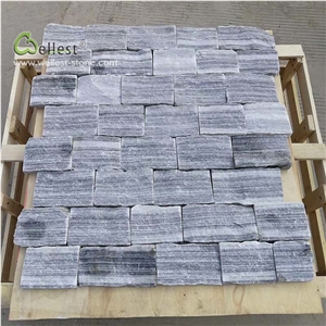Light Blue Grey Loose Stone Straight Stripe Veins
