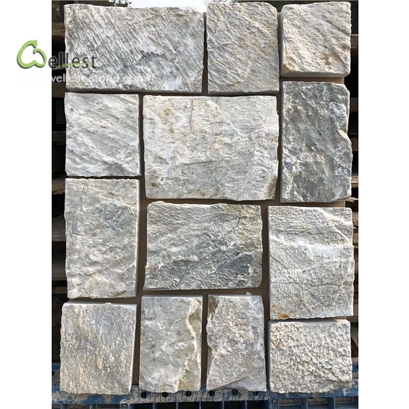 Light Grey Brick Look Loose Stone Field Stone