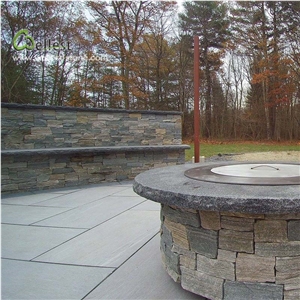 Multi Colors Loose Stone Wall Fence Cladding