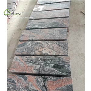 Red Black Mixed Color Kerb Stone