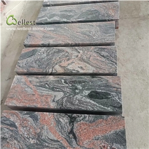 Red Black Mixed Color Kerb Stone