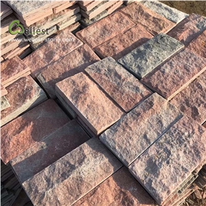 Red Mushroom Stone Wall Cladding Wall Covering