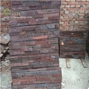 Red Volcanic Stone Lava Ledgestone Wall Cladding