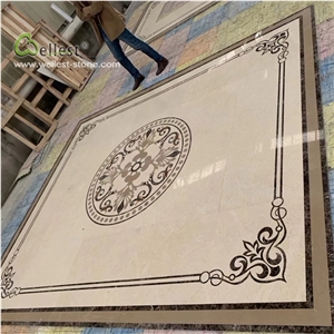 Round Pattern Waterjet Interior Floor Medallion
