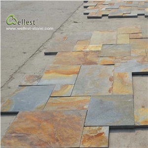 Rustic Brown French Pattern Paver Village Garden