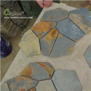 Rustic Meshed Random Crazy Flag Stone Slate St15