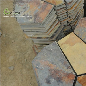Rustic Meshed Random Crazy Flag Stone Slate St15