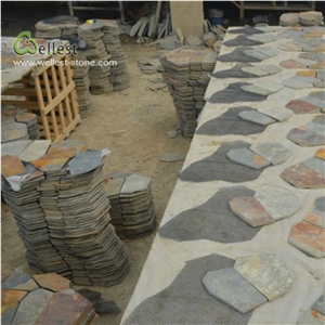 Rustic Meshed Random Crazy Flag Stone Slate St15