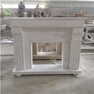 White Exquisite Fireplace Surround Interior Decor