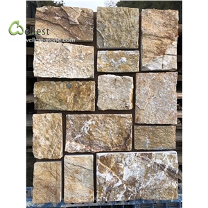 Yellow and Beige Loose Stone Brick Look