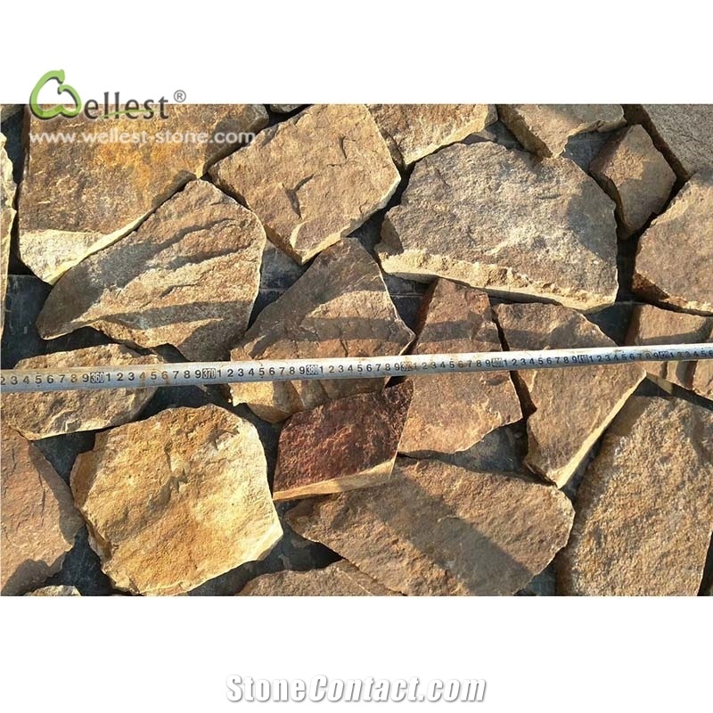 Yellow Brown Beige Loose Stone Random Shape