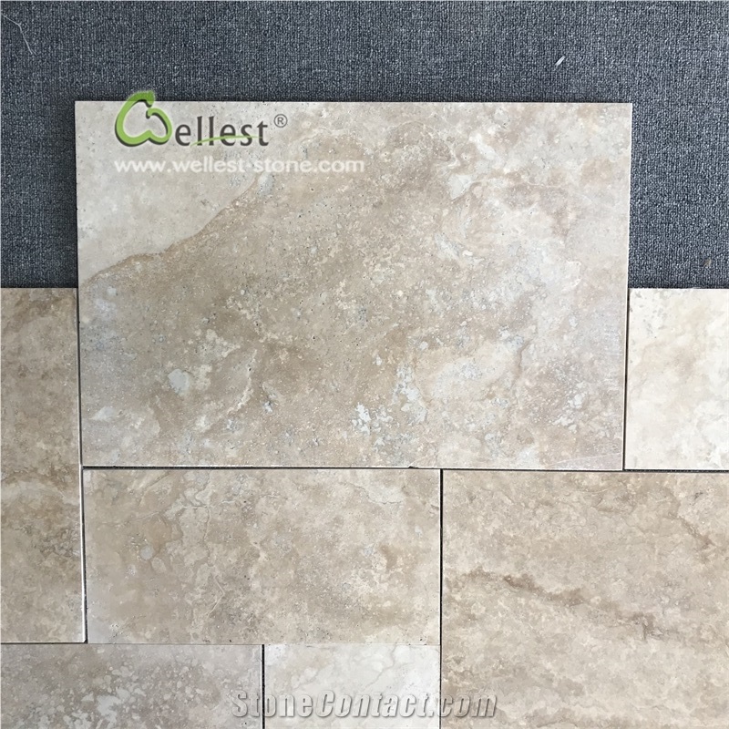 Yellow Golden Travertine French Pattern Floor Tile