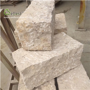 Yellow Pineappled Kerb Stone Rough Picked