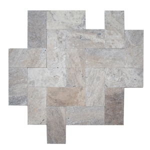 Kiara Silver Travertine Pool Deck Pavers