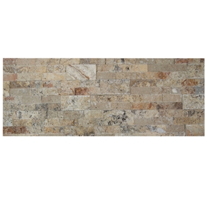 Scabos Travertine Ledgestone Veneer