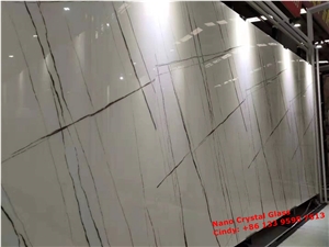 White Nano Crystal Glass Crystallized Slabs