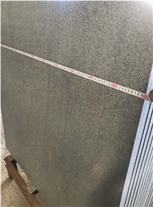 G654 Dark Grey Granite Flamed Tile,Sesame Black