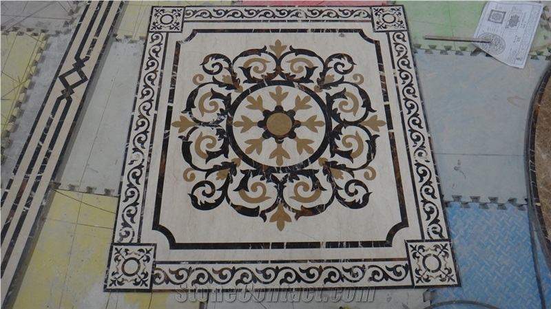 Marble Water Jet Medallion Tile,Stone Pattern