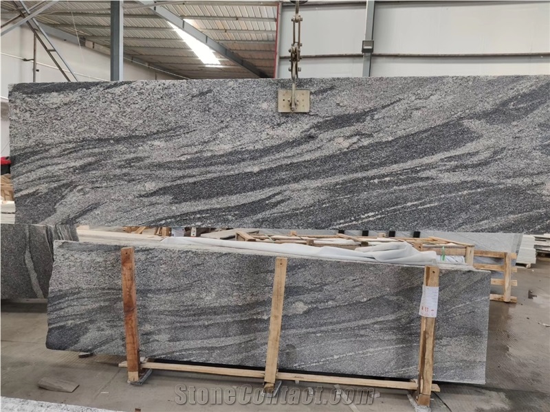 China Juparana Granite Tile Waves Black Granite