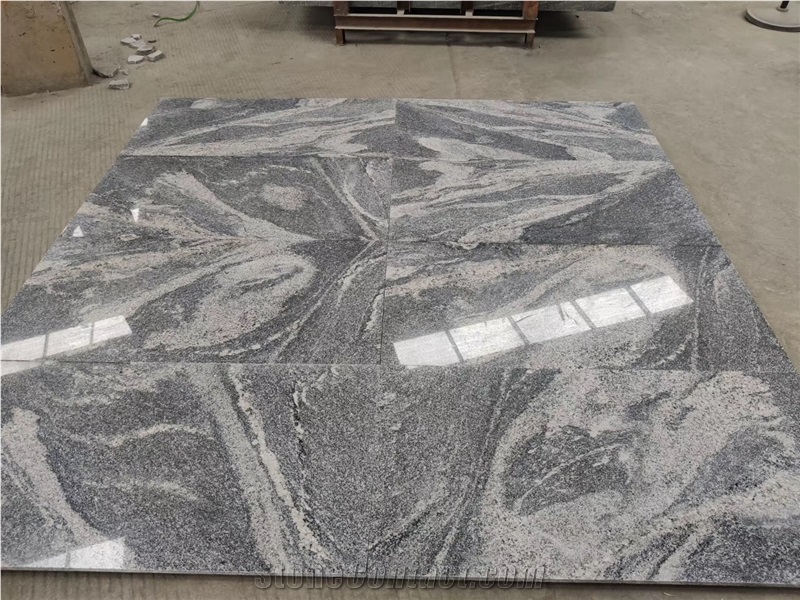China Juparana Granite Tile Waves Black Granite