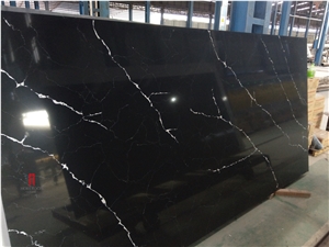 Black Quartz 3200x1600mm 20mm for Benchtop Island