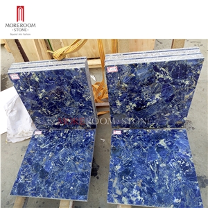 Sodalite Blue Precious Stone Slab Tiles