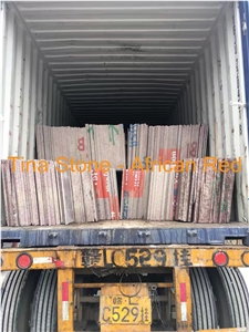 African Red Granite Slabs Wall Floor Covering
