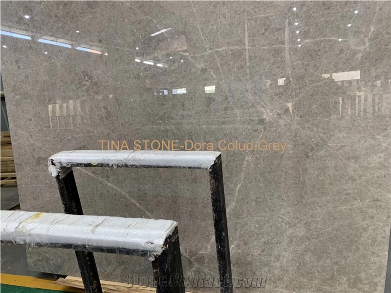 Dora Colud Grey Marble Tiles Slabs Wall Covering