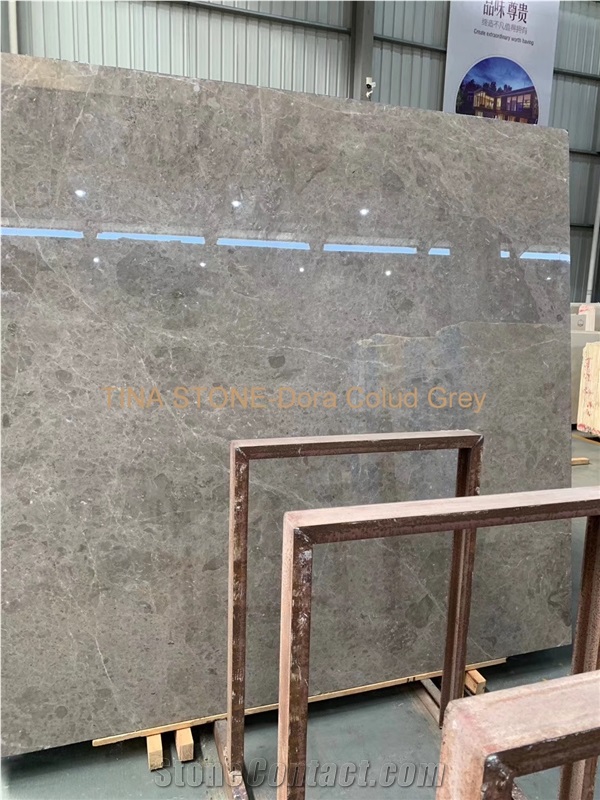 Dora Colud Grey Marble Tiles Slabs Wall Covering
