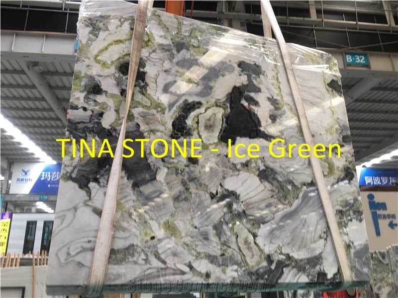 Ice Green Marble Stone Floor Wall Slabs Tiles