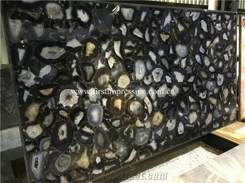 Purple Agate Slabs,Gemstone Tiles for Wall