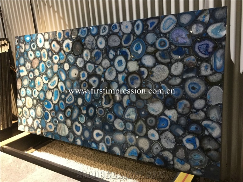 Purple Agate Slabs,Gemstone Tiles for Wall