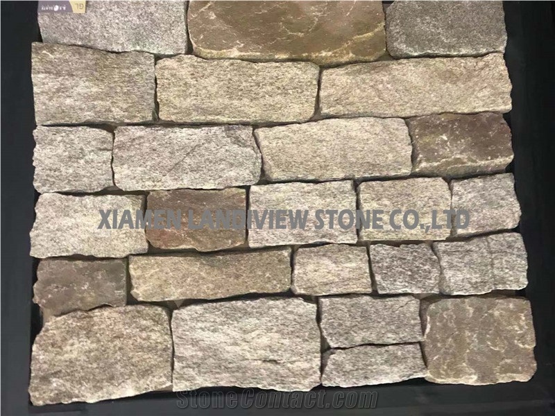 Yellow Stone Wall Cladding Corner