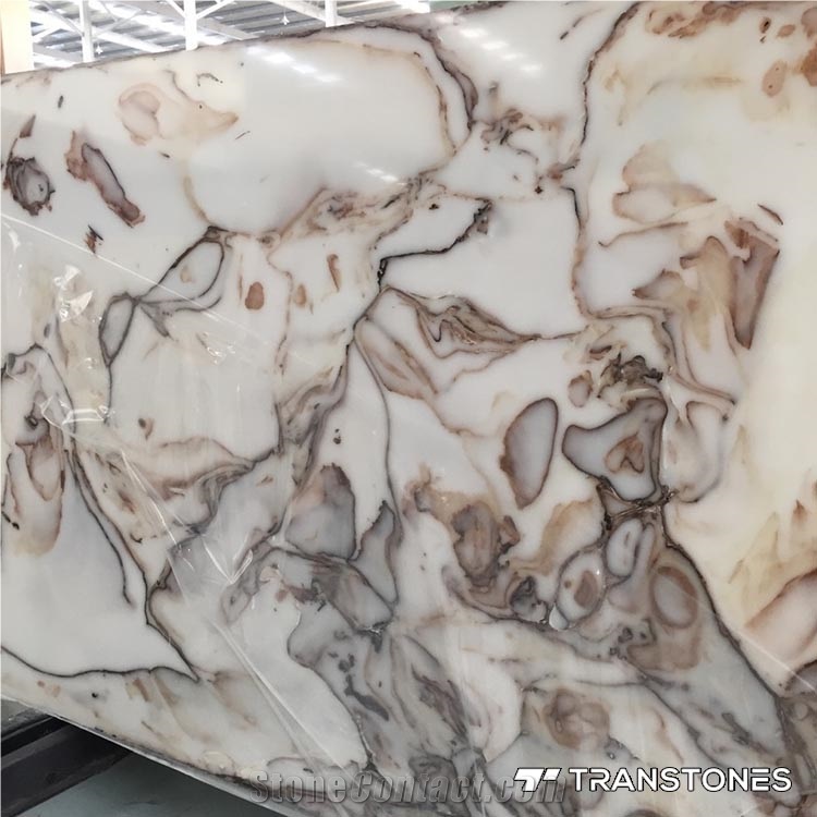 Alabaster Acrylic Sheet Translucent Onyx Slabs