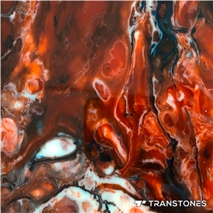 Artificial Marble Red Stone Alabaster Sheet