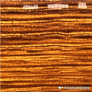 Backlit Stone Slab Brown Pattern for Home Decor