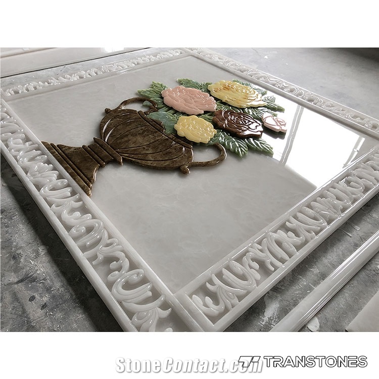 Chinese Style Cnc Cut Faux Alabaster for Wall Ceilings