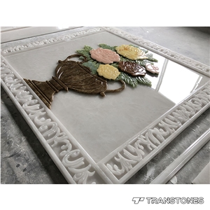 Chinese Style Cnc Cut Faux Alabaster for Wall Ceilings