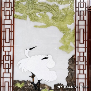 Chinese Style Cnc Cut Faux Alabaster for Wall Ceilings