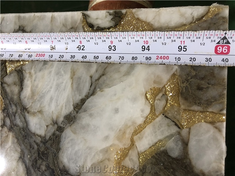 Crystallized Onyx Stone Artificial Wall Tiles