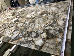 Crystallized Onyx Stone Artificial Wall Tiles