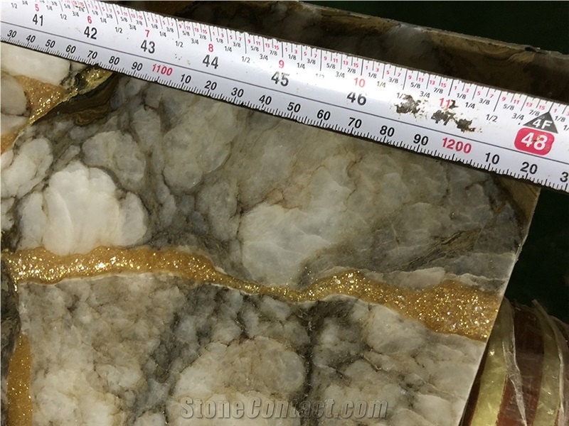 Crystallized Onyx Stone Artificial Wall Tiles