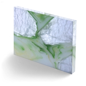 Customized Size Polished Green Color Sheet