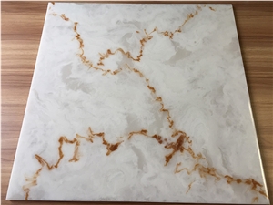 Faux Stone Bar Top, White Artificial Stone Commercial Translucent Countertop
