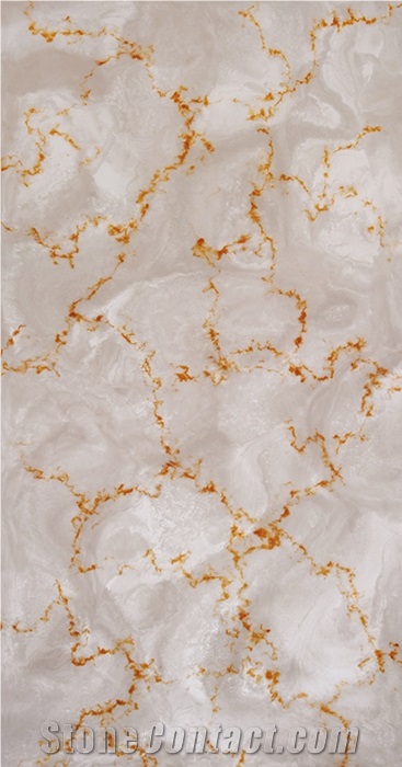 Faux Stone Bar Top, White Artificial Stone Commercial Translucent Countertop