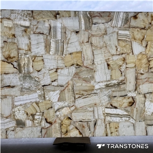 Translucent Backlit Alabaster Onyx Slab for Home