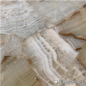 Translucent Backlit Alabaster Onyx Slab for Home