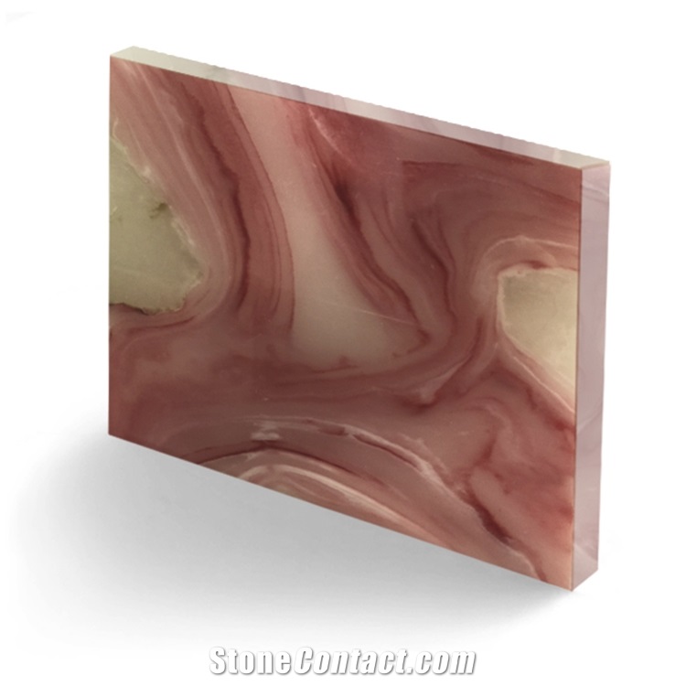 Translucent Backlit Faux Pink Color Sheet