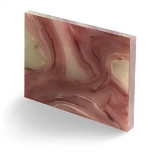 Translucent Backlit Faux Pink Color Sheet