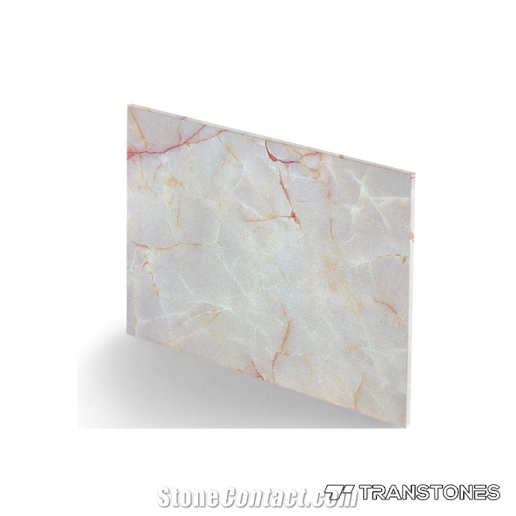 Translucent Faux Onyx Slabs Alabaster Stone